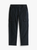 Blue Pantaloni Cargo Cu Textura Si Croiala Drepte  Baieti