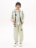 Verde Pantaloni Jogging Regulari Cu Broderie Varsity  Baieti