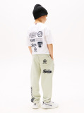 Verde Pantaloni Jogging Regulari Cu Broderie Varsity  Baieti