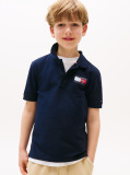 Blue Tricou Polo Regular Fit Cu Signature Logo  Baieti