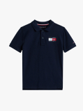 Blue Tricou Polo Regular Fit Cu Signature Logo  Baieti