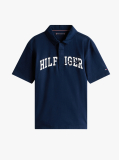 Blue Tricou Polo Regular Fit Cu Mix Logo  Baieti