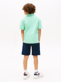 Verde Tricou Polo Regular Fit Cu Mix Logo  Baieti