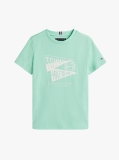 Verde Tricou Cu Maneca Scurta Si Print Grafic Texturat  Baieti