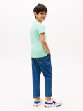 Verde Tricou Cu Maneca Scurta Si Print Grafic Texturat  Baieti