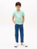 Verde Tricou Cu Maneca Scurta Si Print Grafic Texturat  Baieti