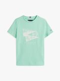 Verde Tricou Cu Maneca Scurta Si Print Grafic Texturat  Baieti