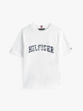 Alb Tricou Cu Maneci Raglan Si Mix Logo  Baieti