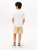Alb Tricou Cu Maneci Raglan Si Mix Logo  Baieti