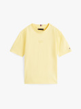 Galben Tricou Cu Broderie Steag Tonala  Baieti
