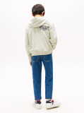 Green Varsity Mixed Graphic Snap-Button Hoody  Boys