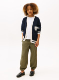 Verde Pantaloni Tip Parachute Relaxati  Baieti