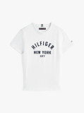 Alb Tricou Cu Grafica Curbata  Baieti