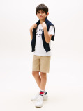 Alb Tricou Cu Grafica Curbata  Baieti