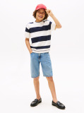 Multi Pulover Cu Dungi Rugby Si Maneci Scurte  Baieti