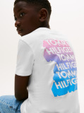 Alb Tricou Cu Imprimare Logo Graffiti  Baieti