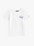 Alb Tricou Cu Imprimare Logo Graffiti  Baieti