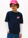 Blue Neon Graphic T-Shirt Short Sleeve  Boys