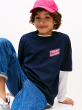 Blue Neon Graphic T-Shirt Short Sleeve  Boys