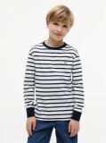 Multi Tricou Cu Maneci Lungi Croiala Lejera Si Imprimeu In Dungi  Baieti