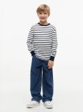Multi Tricou Cu Maneci Lungi Croiala Lejera Si Imprimeu In Dungi  Baieti
