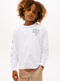 White Multi-Badge Long Sleeve T-Shirt  Boys