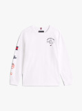 White Multi-Badge Long Sleeve T-Shirt  Boys