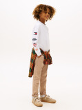 White Multi-Badge Long Sleeve T-Shirt  Boys