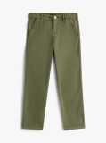 Green Essential Herringbone Cargo Trousers  Boys