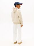 Beige Logo Print Fleece Hoody  Boys