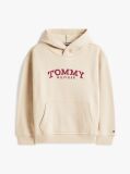 Beige Logo Print Fleece Hoody  Boys