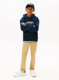 Blue Logo Print Fleece Hoody  Boys