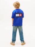 Blue Tricou Din Jersey Cu Imprimeu Multi Logo Pe Spate  Baieti