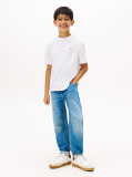 Alb Varsity Multi Badge Tricou Cu Maneca Scurta  Baieti
