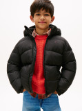 Negru Geaca Puffer Essential Cu Umplutura Din Puf  Baieti