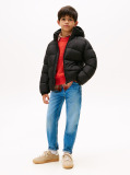 Negru Geaca Puffer Essential Cu Umplutura Din Puf  Baieti