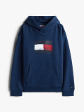 Blue Hanorac Cu Gluga Si Emblema Steag Hilfiger  Baieti