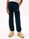 Blue Pantaloni Jogger Regular Cu Emblema Steag Hilfiger  Baieti