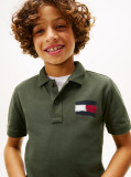 Green Tommy Flag Short Sleeve Polo  Boys