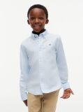 Blue Camasa Din Poplin De Bumbac Elastic  Baieti