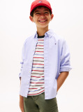Blue Camasa Din Poplin De Bumbac Elastic  Baieti