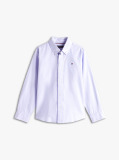 Blue Camasa Din Poplin De Bumbac Elastic  Baieti