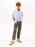 Blue Camasa Din Poplin De Bumbac Elastic  Baieti
