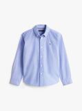 Blue Camasa Din Poplin De Bumbac Elastic  Baieti