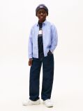 Blue Camasa Din Poplin De Bumbac Elastic  Baieti