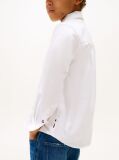 White Stretch Cotton Poplin Shirt  Boys