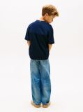 Blue Logo Peached Jersey V-Neck T-Shirt  Boys