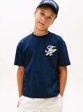 Blue Logo Appliqué Interlock Knit T-Shirt  Boys