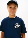 Blue Logo Appliqué Interlock Knit T-Shirt  Boys