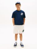 Blue Logo Appliqué Interlock Knit T-Shirt  Boys